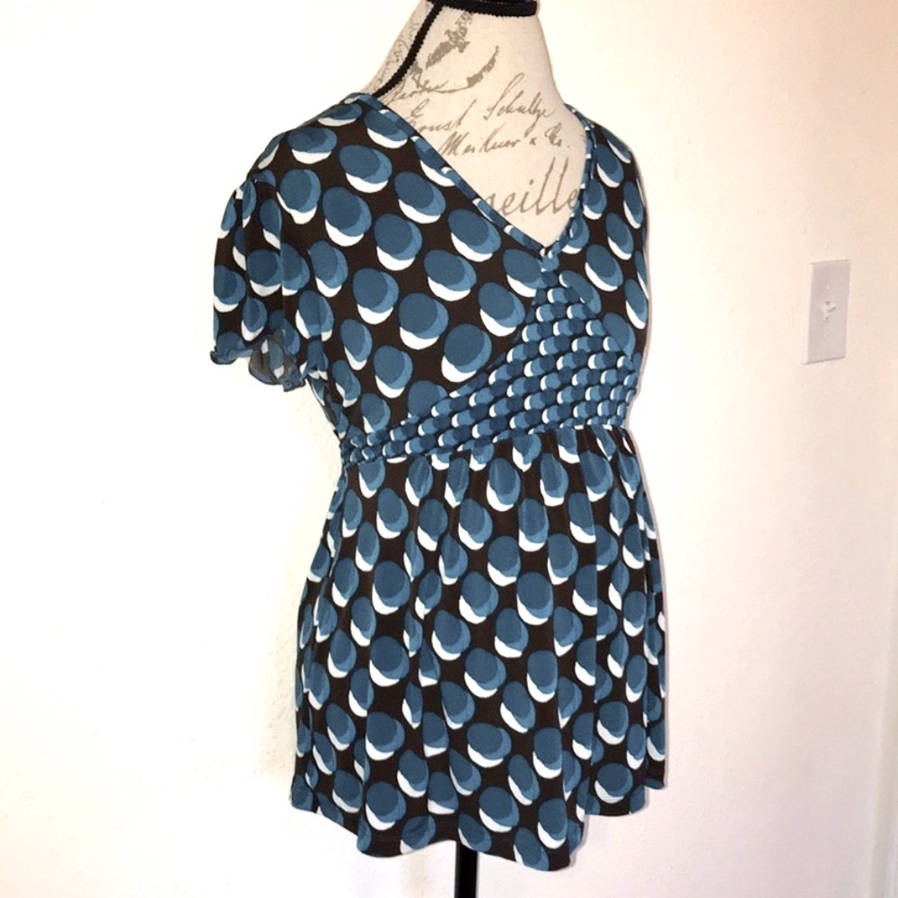 DUO MATERNITY | Abstract Tie-Back Maternity Blouse